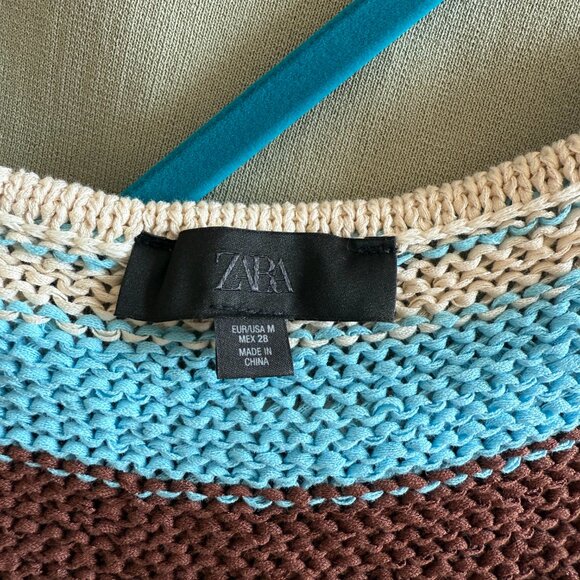 Stripped Knit Ruffle Top - Picture 2 of 3